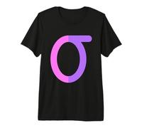 Sigma Minuscule - Dix-huitième Lettre de l'alphabet Grec T-Shirt Haut de Gamme