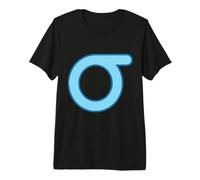 Sigma Minuscule - Dix-huitième Lettre de l'alphabet Grec T-Shirt Haut de Gamme