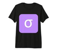Sigma Minuscule - Dix-huitième Lettre de l'alphabet Grec T-Shirt Haut de Gamme