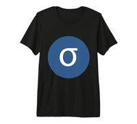 Sigma Minuscule - Dix-huitième Lettre de l'alphabet Grec T-Shirt Haut de Gamme