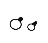 SIGMA Nugget II Support de Rechange pour Lampes en Caoutchouc Noir Taille M