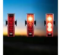 SIGMA Nyte 50 Link | Feu arrière de vélo à LED avec Fonction Link | avec fonction feu stop, feu stop d'urgence & clignotant | jusqu'à 11 heures d'autonomie