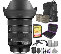 Sigma Objectif Artistique 24-70 mm f/2.8 DG DN II pour Monture Sony E avec Accessoire Altura Photo Advanced et Pack de Voyage