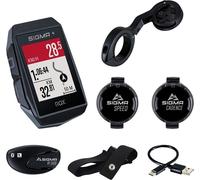SIGMA Ordinateur de vélo Rox11.1 Sender Set (incl. vitesse+cardio+fréquencemètre), noir (1 Set)