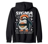 Sigma Penguin Boy Funny Italian-Brainrot Gen Z Meme Sweat à Capuche