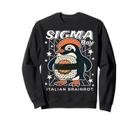 Sigma Penguin Boy Funny Italian-Brainrot Gen Z Meme Sweatshirt