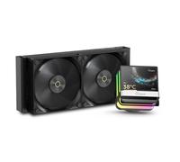 Sigma PRO L24 BK AIO refroidissement par eau 240MM water cooling with Ultra-Narrow Bezel 3.5 IPS Screen,640*480px,Floating ARGB Design,Magnetic Mounting Pump,FDB Fan,All-Metal Tools for Intel&AMD