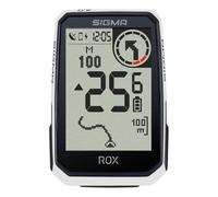 Sigma Pure 1 ATS | Compteur de vélo sans Fil avec 4 Fonctions | Grand écran | Tachymètre de vélo sans Fil | Couleur : Blanc