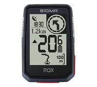 SIGMA ROX 2.0 Noir Top Mount Set | Compteur Cycle GPS sans Fil & Navigation avec Support déporté Court Inclus | Pur Plaisir de Navigation GPS en extérieur