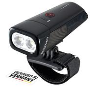 Sigmaitalia Phare LED Buster 1100 HL 1100 lm Rechargeable 5 modes Fixation rapide casque Noir