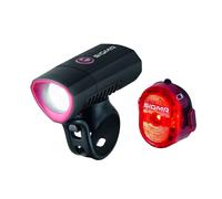 Sigma Sport Sigma 19550 Set Phare Avant Buster 300 + Nugget II Flash, Noir, Taille unique