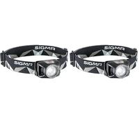 SIGMA Tête II Lampe Frontale Unisexe, Noir, Taille Unique (Lot de 2)