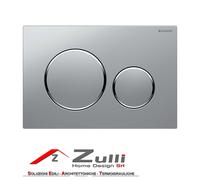 SIGMA20 BOUTON SATINÉ CR SATIN PLAQUE DE COMMANDE POUR CASSETTE GEBERIT