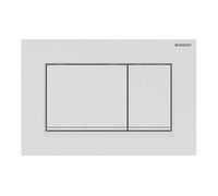 Geberit Plaque de fixation Sigma30 - rinçage 2 quantités - laqué blanc mat 115.883.01.1