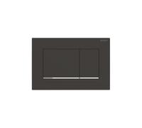 Geberit Sigma 20 Square plaque d'actionnement 115883141 laquée noir mat, chromée haute brillance