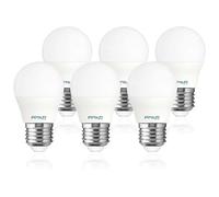 Sigmaled lighting - Ampoule LED E27 6W (équivalent 50W) - 550 Lumen - Blanc Chaud 2800K - Culot Edison à Vis E27 - Lampe LED G45 mini Globe - Lot de 6