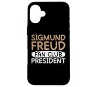Sigmund Freud Fan Club Président Thérapeute Coque pour iPhone 16 Plus