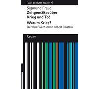Sigmund Freud H Zeitgemäßes über Krieg und Tod Warum Krieg? Der Briefw (Poche)