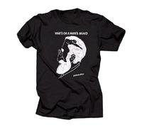 Sigmund Freud T-Shirt Whats on A Man Mind Tee Shirt Black L