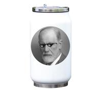 Sigmund Freud Thug Life Meme Glasses Bouteille isotherme Blanc