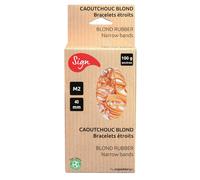 Sign Elastique 40 x 1,5 mm en caoutchouc blond de qualité supérieur - Boîte de 100 g