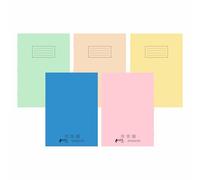 Sign Print Lab Lot de 10 cahiers d'exercices A4 lignés de 80 pages avec couverture de couleurs pastel assorties - Ligné de 8 mm avec marge - Fournitures scolaires et de bureau pour étudiants et
