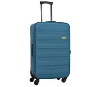 SIGN Valise en tissu à roulettes (bagage à main, moyen-grand) + joint de dilatation de 5 cm, Bleu pastel, Großer Koffer (70cm), Mallette en tissu avec joint de dilatation