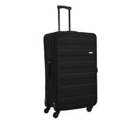 SIGN Valise en tissu à roulettes (bagage à main, moyen-grand) + joint de dilatation de 5 cm, Noir, Medium (70 cm), Valise en tissu avec joint d'expansion