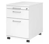 SIGNA AC20 BS - Caisson bureau sur roulettes Blanc Poignée à étrier en métal