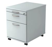SIGNA AC20 - Caisson bureau sur roulettes poignée arche métal Gris