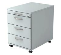SIGNA AC30 - Caisson bureau sur roulettes poignée arche métal Gris