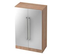 SIGNA G 7550 CE - Noyer/Argent poignée chrome métal
