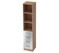 SIGNA G 7600 CE - Noyer/Argent poignée chrome métal