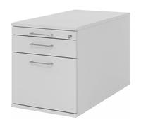 SIGNA TC20 BS - Caisson bureau sur roulettes Gris poignée arche métal