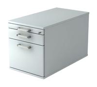 SIGNA TC20 CE - Caisson bureau sur roulettes Gris poignée chrome métal