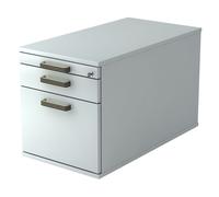 SIGNA TC20 SG - Caisson bureau sur roulettes Gris poignée striée en plastique