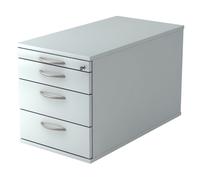 SIGNA TC30 BM - Caisson bureau sur roulettes Gris poignée arche métal