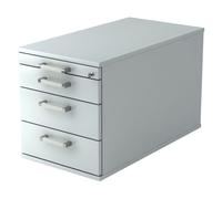 SIGNA TC30 CE - Caisson bureau sur roulettes Gris poignée chrome métal