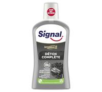 SIGNAL - Bain de Bouche Intégral 8 Détox Complète - Infusé au Charbon Actif - Enrichi en Zince Minéral pour une éfficacité antibactérienne pendant 18h - Sans Alcool - 500ml