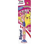 SIGNAL - Brosse à Dents Enfants 7+ ans - Bouts arrondis et ventouse pour une brosse à dents ludique - Modèle Pokémon aléatoire - Extra souple