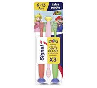 Signal Brosse à Dents Mario Junior 6-13 Ans Extra-Souple x3