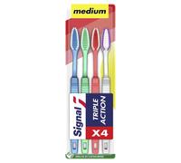 SIGNAL Brosse à dents Médium Triple Action X4