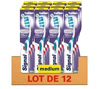 Lot De 12, Signal Brosse À Dents Integral 8 Soin Complet,100% Recyclable, Medium 42mm