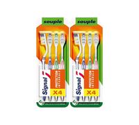 Signal Brosse à dents Protection Intégrale – 100% recyclable, 80% recyclé – Souple (lot de 4)