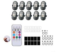 Signal d'Avertissement RGB avec Télécommande 7M(10pcs) | Télécommande fil, 8 couleurs RGB, portée 7 mètres, contrôle à distance pour facile, mode pour flash variable