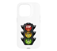 Signal de Circulation chrétien Stop Slow Go God's Word Faith Coque pour iPhone 15 Pro
