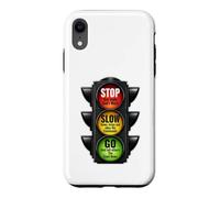 Signal de Circulation chrétien Stop Slow Go God's Word Faith Coque pour iPhone XR
