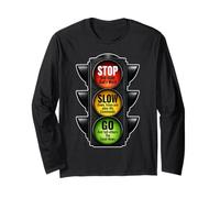 Signal de Circulation chrétien Stop Slow Go God's Word Faith Manche Longue