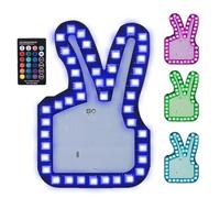 Signal de doigt pour voiture, lumière de geste de doigt | Signal LED clignotant avec doigt sur la route | 3 gestes rechargeables Cool Glowgesture pour voiture, camion, accessoires pour voiture camion