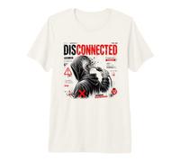 Signal déconnecté Perdu Cyber Glitch Digital Detox Art T-Shirt Haut de Gamme